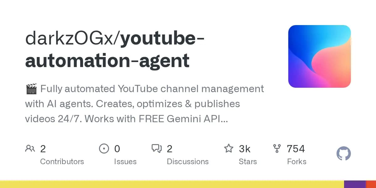 youtube-automation-agent 截图