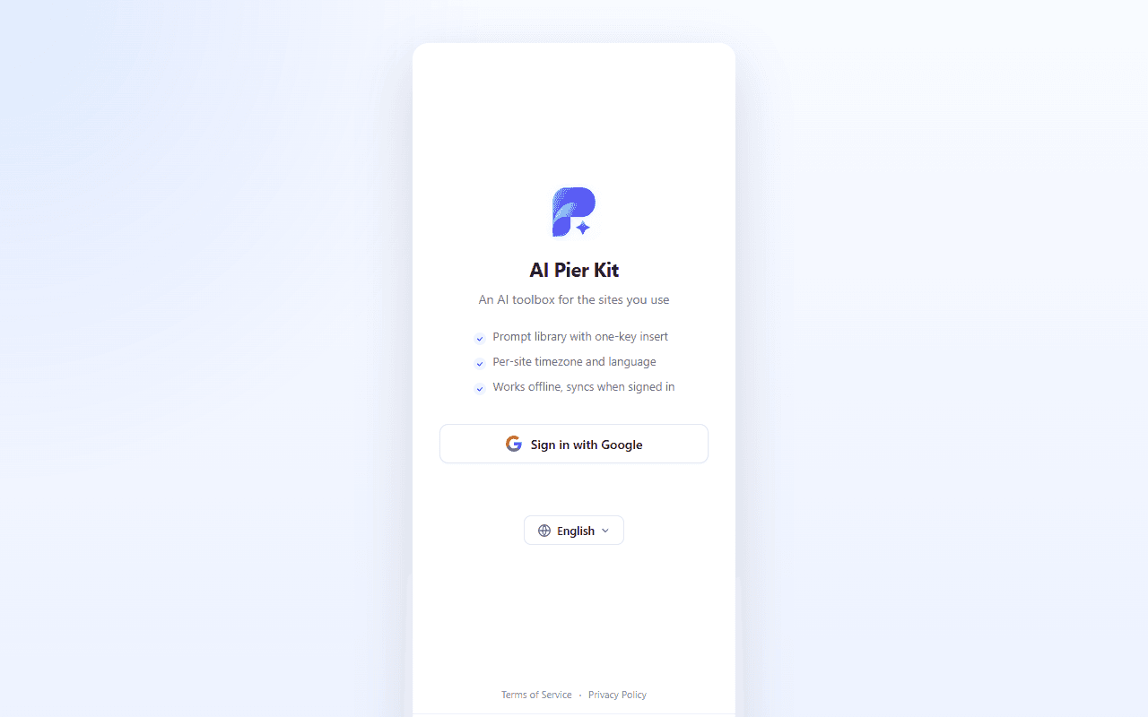 Google sign-in: sync in one click